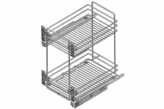 2102SY/50PC Сетка выдвижная с доводчиком, отделка хром