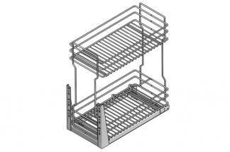 102R/20-45CM Сетка выдвижная, хром